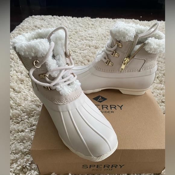 Sperry - Women's Saltwater Alpine Boots White - Picture 7 of 7